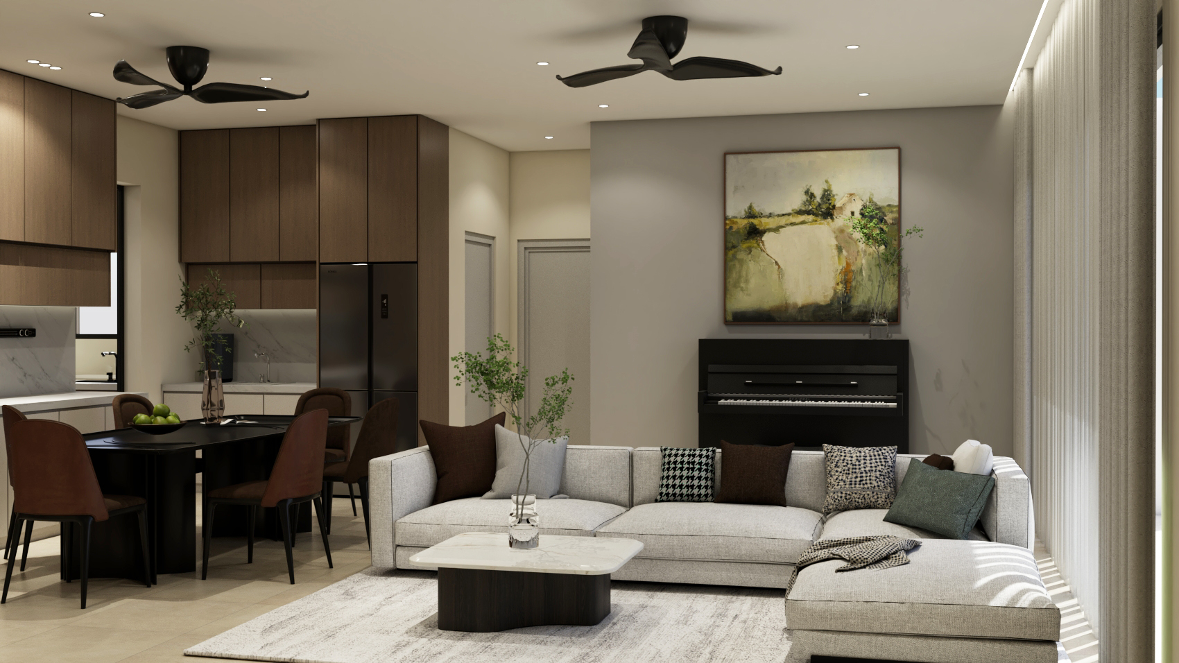 Ms. W, Curvo Residence — Living