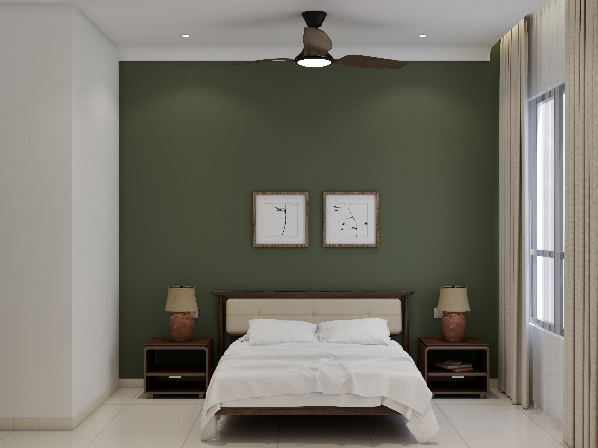 En. I, Curvo Residence — Bedroom