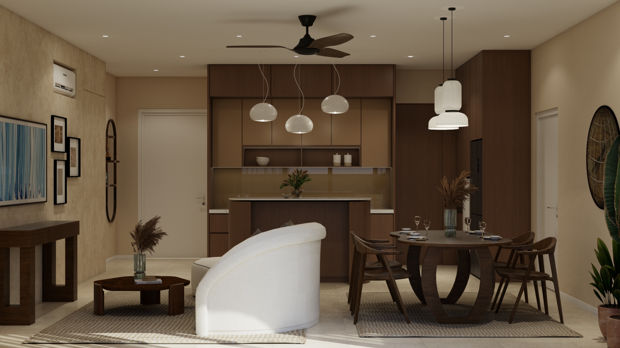 Pn. F, Curvo Residence — Living