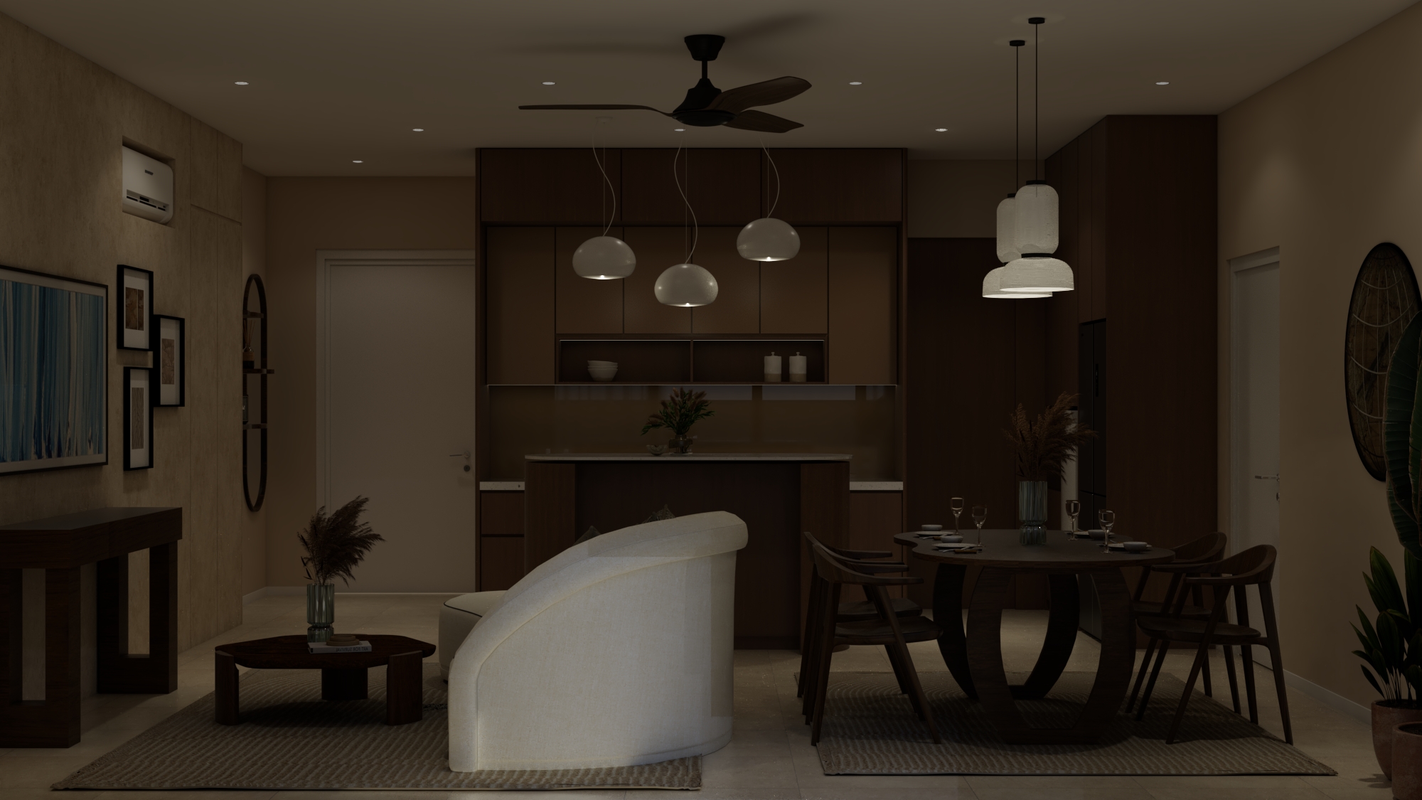 Pn. F, Curvo Residence — Living
