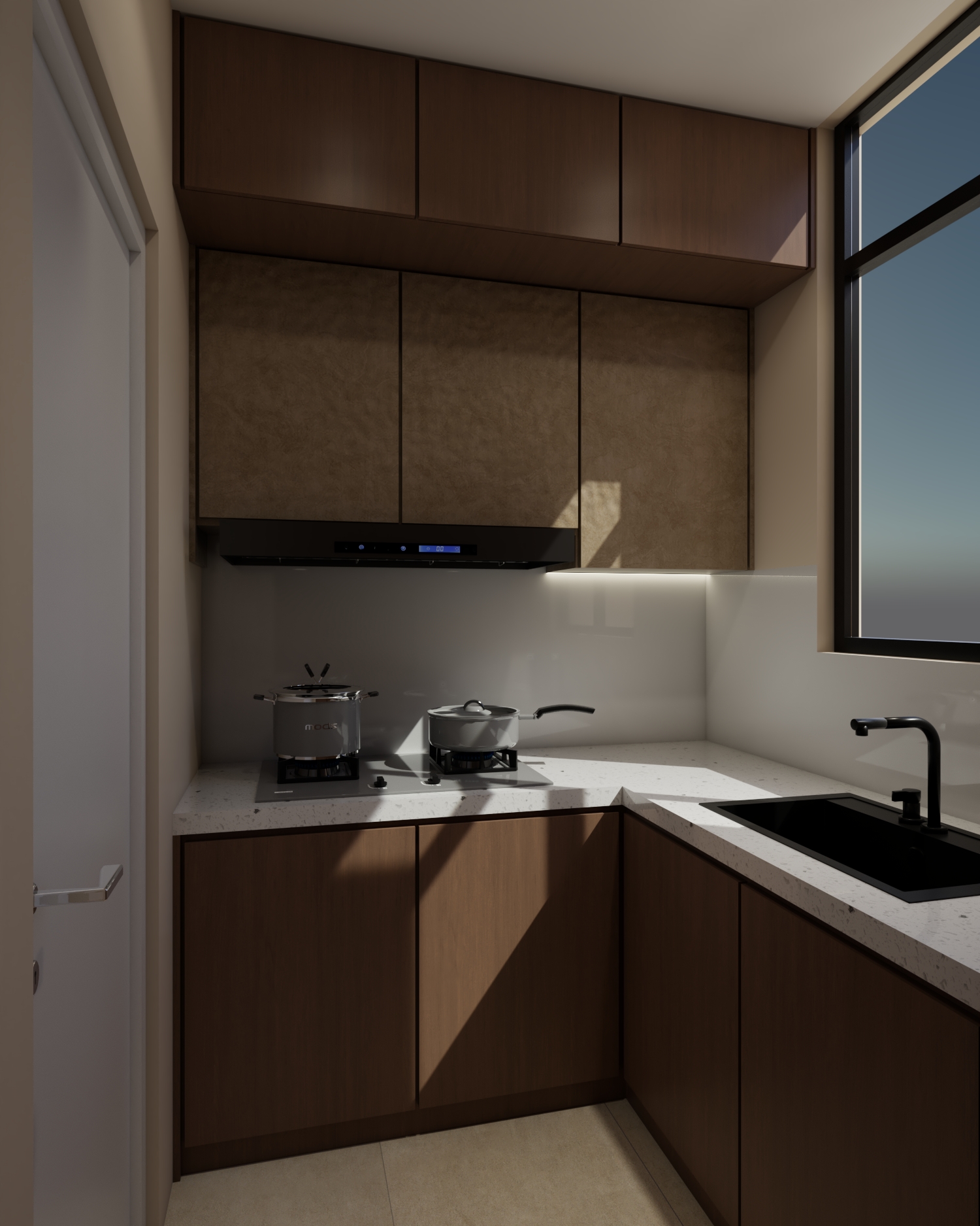 Pn. F, Curvo Residence — Wet Kitchen