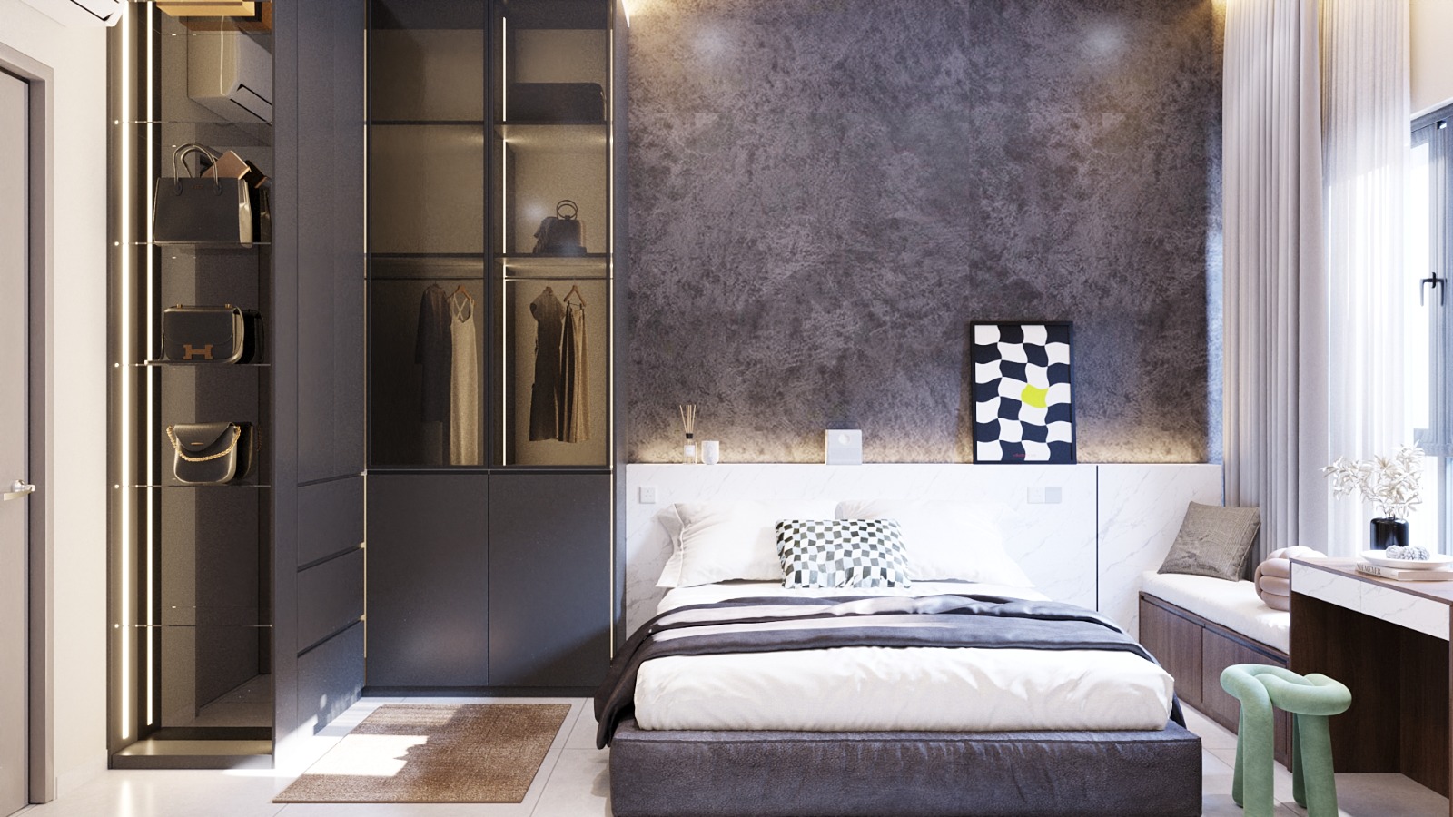 SkyVogue Residence — living detail