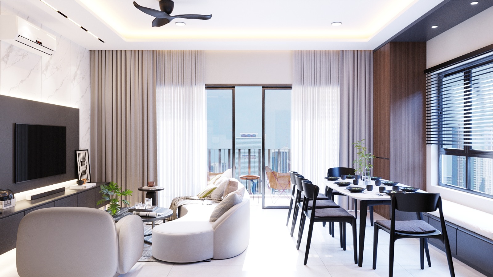 SkyVogue Residence — secondary bedroom